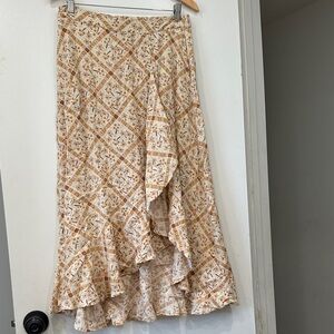 Tiered midi skirt
